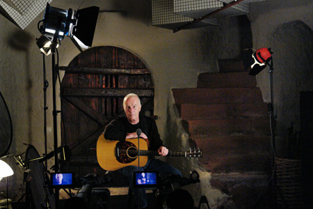 Allan being filmed at the Stockfisch Studios in Northeim, Germany. Photo by Sarah Rotter